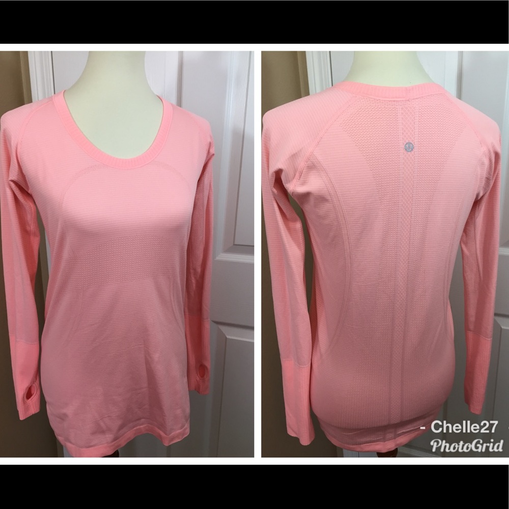 Lululemon pink long sleeve top